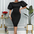 D3112 cross-border women's clothing  summer new arrival puff sleeve bodycon sexy evening party dress european and american style dress