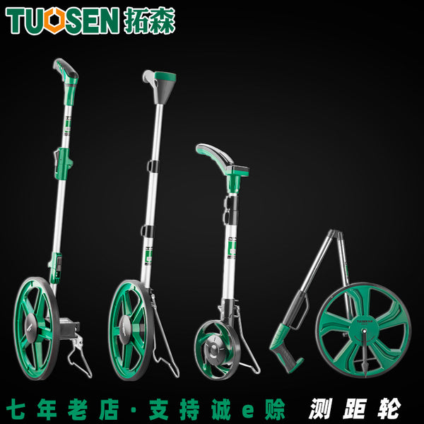 Tuosen Electronic Digital Display Ranging Wheel Hand Push Mechanical Ranging Wheel Size Roller Measuring Wheel Electronic Ranging Wheel