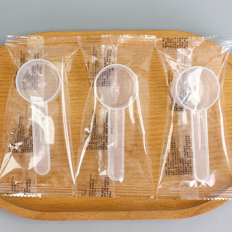 Individually wrapped 20ml plastic measuring spoons - ideal for masks, powders, feed, fertilizer, pesticides, and measuring water (20g capacity)