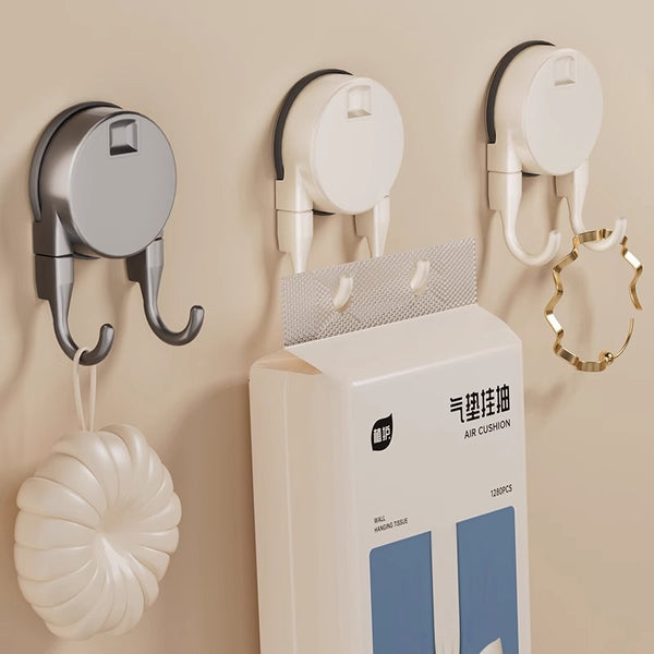 Suction cup hook, no punching, vacuum strong load-bearing adhesive hook, kitchen door, bathroom, bathroom wall adhesive hook