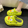 Women's clogs summer outwear fashioneasiest for matchthick solenon-slip heightened toe slippers men's beach two-wear lightweight