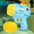 hot product 36-hole dinosaur bubble machine handheld electric bubble gun gatling bubble blowing kids toys wholesale