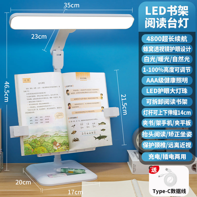 Ergonomic desk lamp for eye protection - ideal for studying, preventing myopia, and posture correction - perfect for college students, kids, and dorm rooms