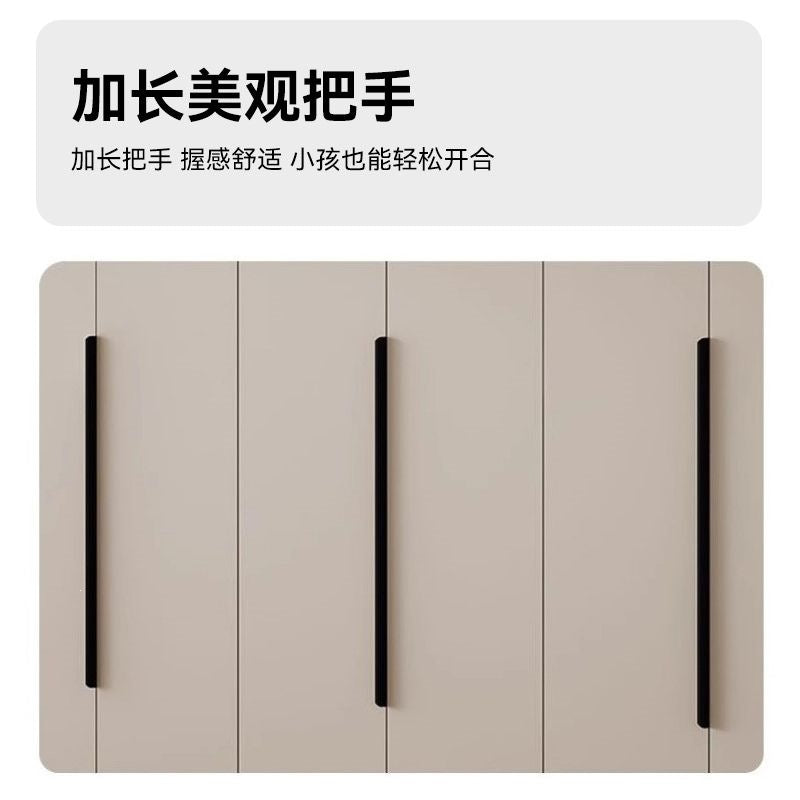 Solid wood wardrobe for home bedroom simple cabinet rental room economical floor-standing large-capacity storage wardrobe