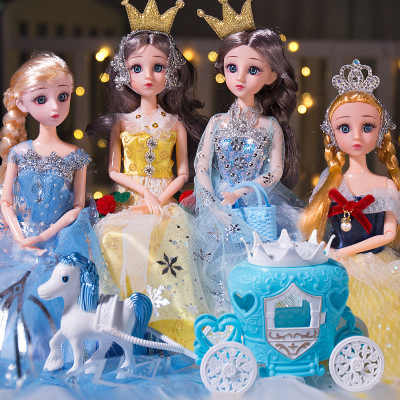 Qini dress-up doll, children's toy, realistic princess doll, extra-large set gift box, wholesale for girls