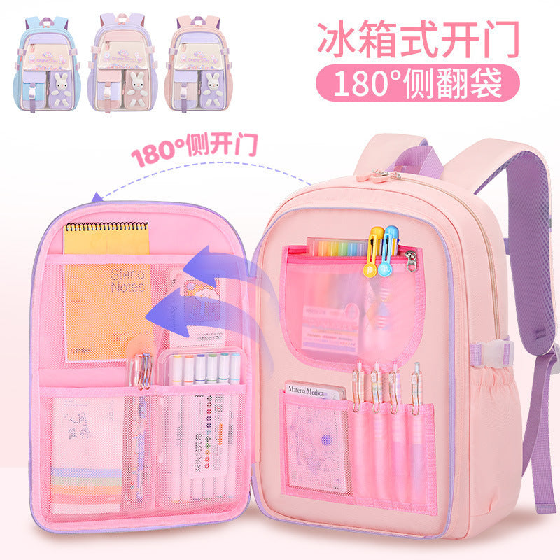 2025 cross-border ergonomic school backpack for kids - lightweight, load-reducing, new design for elementary school students - wholesale