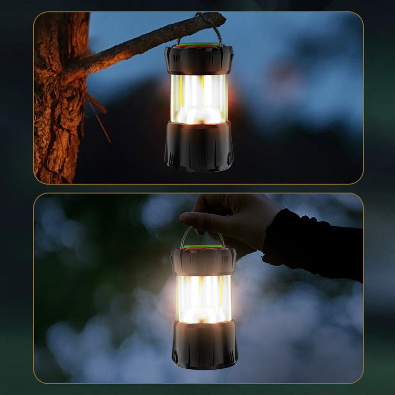 2023 new portable flashlight, strong light charging, super bright long-range multi-function camping light, household portable emergency exploration