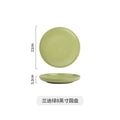Scandinavianins style casualpure colorfor home breakfast plate, high-looking ceramic steak plate, dessert plate, pasta plate