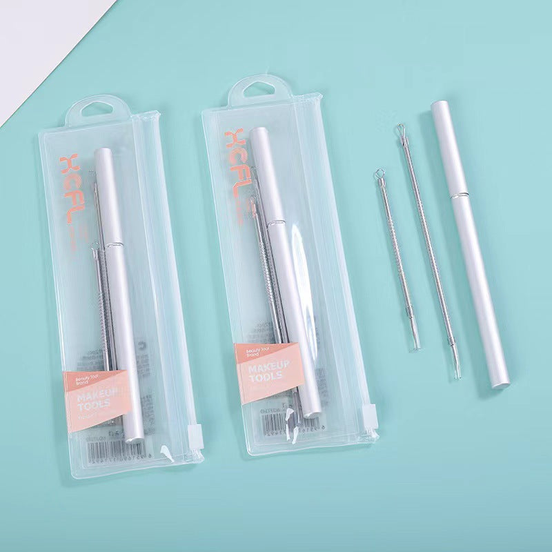Personalized colorful fenling acne steel needle facial blackhead removal acne picking acne needle tip acne needle double-ended acne needle
