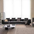 Dylan italian normcore large flat floor living room sofa small apartment straight row first layer cowhide corner special-shaped leather sofa