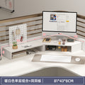 Computer elevated stand monitor bracket desktop bracket office desktop storage shelf workstation corner hole board