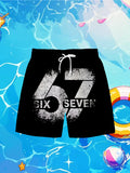 Boys' beach shorts and swim trunks for older kids, perfect for casual summer fun.