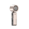 2025 new high-speed handheld fan, aluminum alloy semiconductor cooling fan, usb mini foldable desktop fan