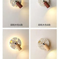 Used wabi-sabi style bedroom bedside wall lamp with switch, terrazzo b&b stairway corridor ambient rotating decorative light