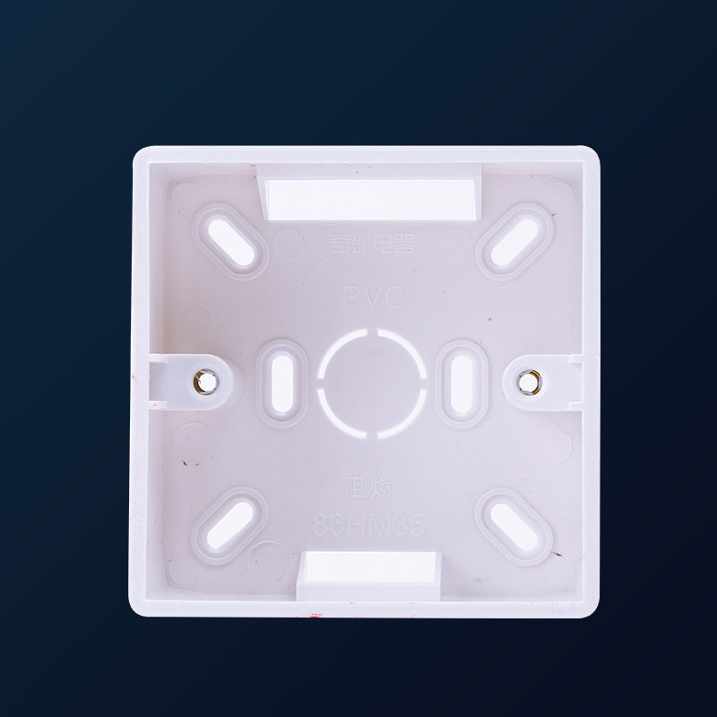 Open box universal 86 junction box wall switch wiring box, high flame retardant switch socket bottom box open box