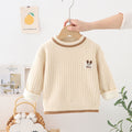 Kids' sweater  autumn/winter new collection: fleece-lined, extra thick knitwear for boys and girls
