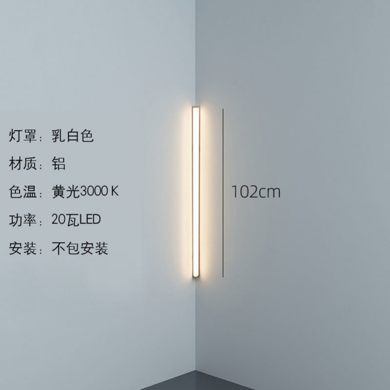 Minimalist corner wall lamp, Nordic living room bedroom store creative personalized atmosphere lamp strip LED lighting