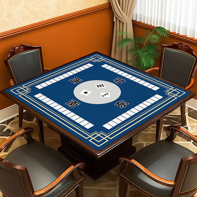 Square mahjong table mat - absorbent, non-slip, and silent - ideal for mahjong parlors, poker rooms, and gaming tables - also suitable as a dining table mat