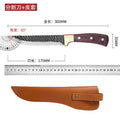 Forged - dividing knife [high quality] + leather sheath