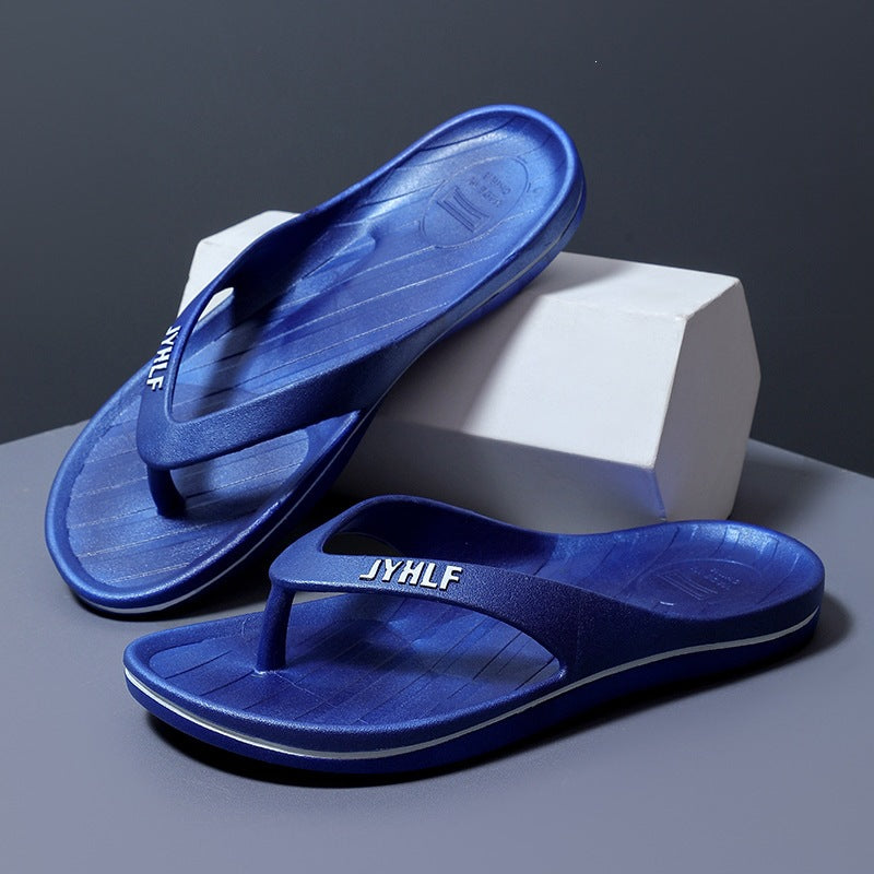 Stylish men's flip-flops: summer outdoor anti-slip casual thongs, thick-soled beach fashion sandals