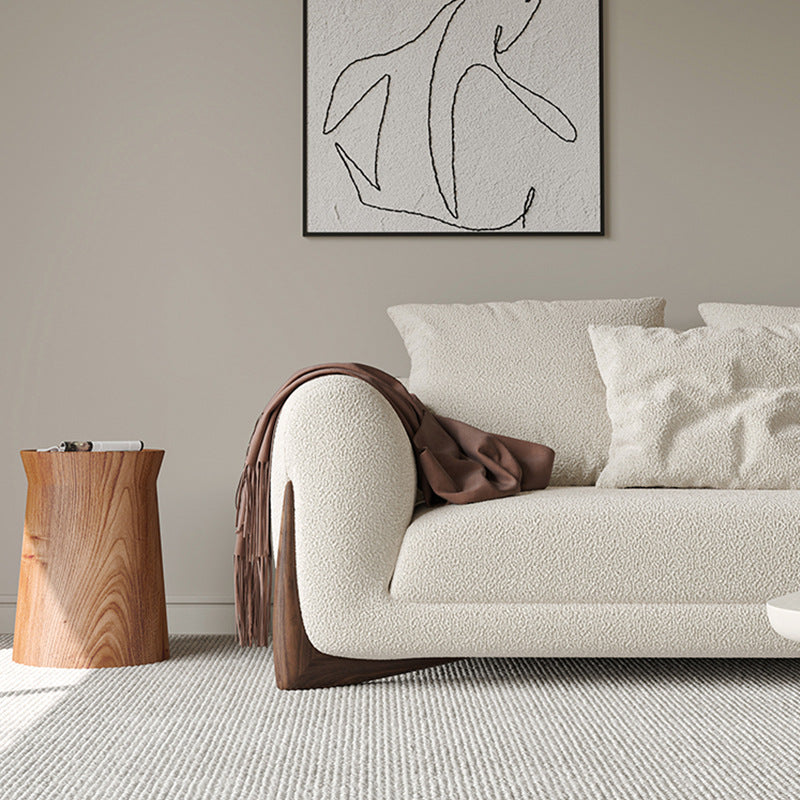 Japanese designer internet celebrity cream wabi-sabi style fabric sofa small apartment living room cashmere casual sofa wholesale