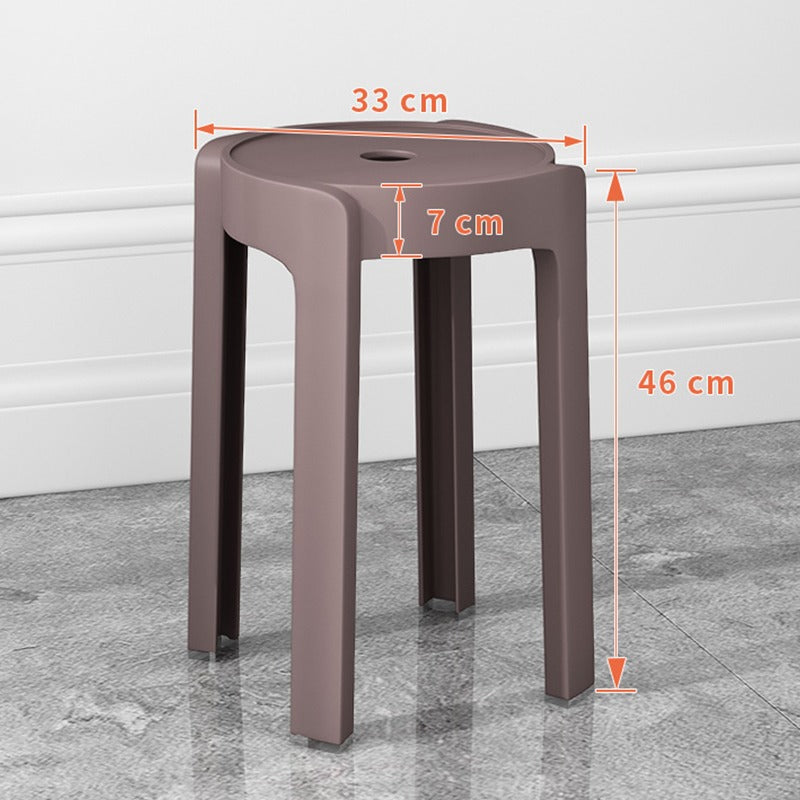 Thickened plastic stoolfor home stackable dining table bench long sitting comfortable chair windmill stool plastic round stool