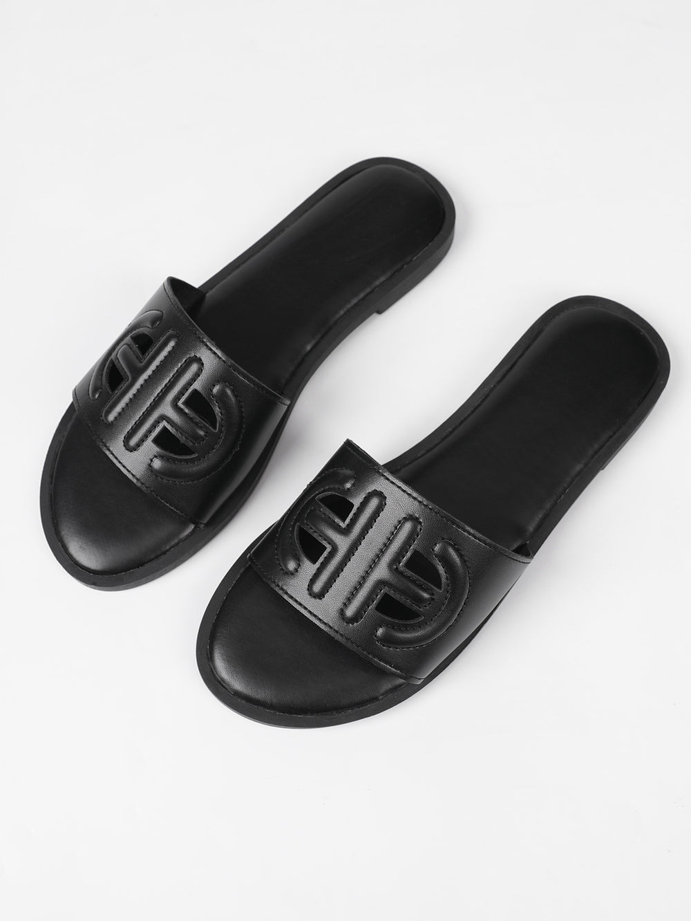 plus sizefashionfashioncasual sandals new arrivalcut out plain pure colorflats women's slippers beach flip-flops