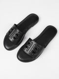 plus sizefashionfashioncasual sandals new arrivalcut out plain pure colorflats women's slippers beach flip-flops