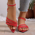european and american summer new patent leather flat women's sandals solid color plus size open toe peep toe high pointed toe sandals