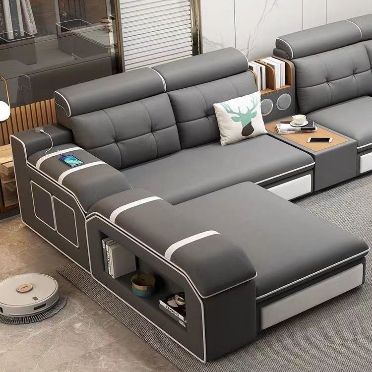 Modern minimalist cat-scratch resistant tech fabric sofa - removable & washable - living room modular furniture for all sizes