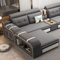 Modern minimalist cat-scratch resistant tech fabric sofa - removable & washable - living room modular furniture for all sizes