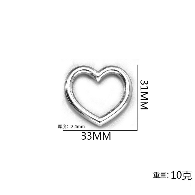 Titanium steel necklace for women, stainless steel clavicle chain with heart-shaped 18k gold plated heart and key charm, hypoallergenic