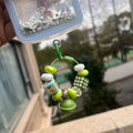 Trendy phone case charm with bell pendant - creative color block, cartoon cute, girly style