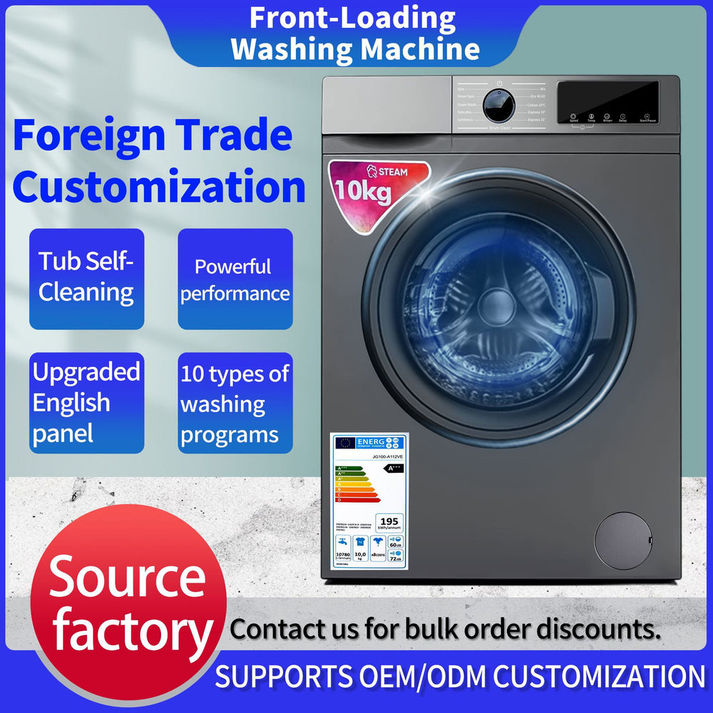 English washing machine fully automatic washing and rinsing all-in-one8kg10kgwashing machine drum variable frequency washing machine