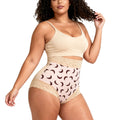 [moon printing] corset body shaping butt tight shaping pants triangle butt lifting belly tightening corset panties women's high waist