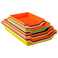 Plastic tableware colorful plastic plate malatang buffet selection plate barbecue plate skewers fragrant preparation plate tray