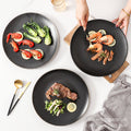 Ceramic 12inch large plate matte black 14inch large plate large bowl restaurant large plate boiled fish basin hotel plate wholesale