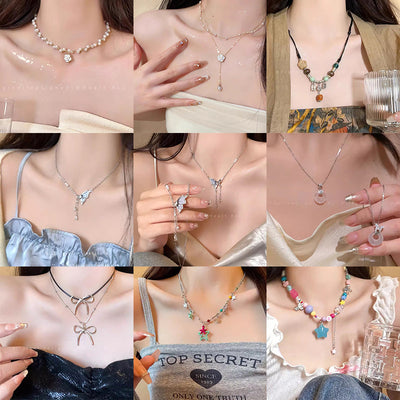 2025 hot-selling beaded butterfly necklace for women - versatile, unique, elegant pearl choker - trendy vintage style accessories