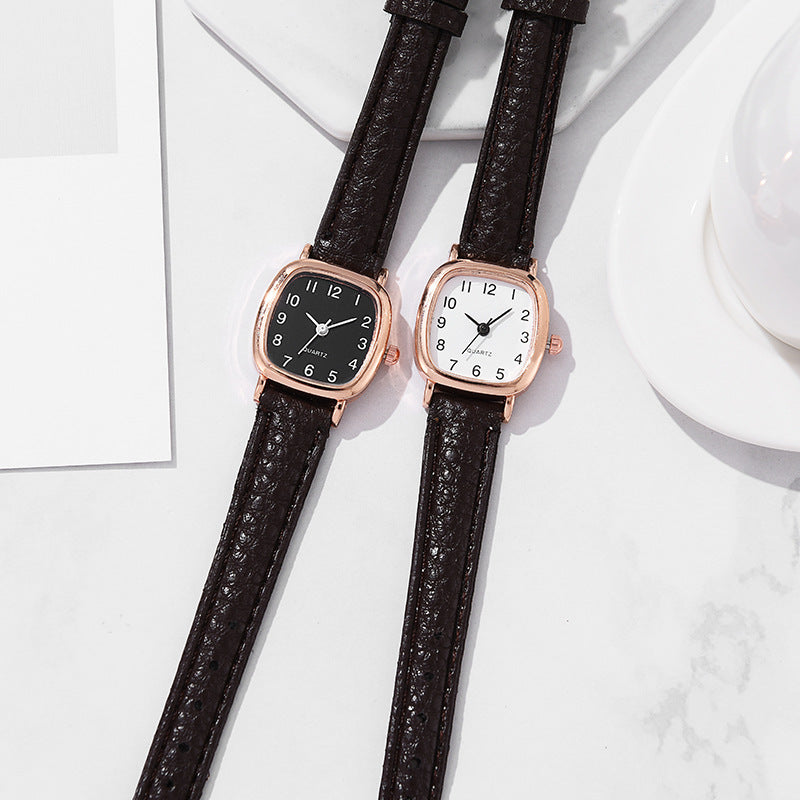 Ins super popular douyin watch, mori girl style watch, k-style elegant thin strap, simple, compact and versatile watch