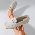 spring/autumn new flat soft sole fashion slip-on loafers women's retro low-cut single shoes wholesale