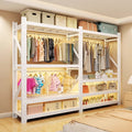 Open clothes rack bedroom storage cabinet simple assembly floor-standing storage rack coat rack rental house shelf wardrobe