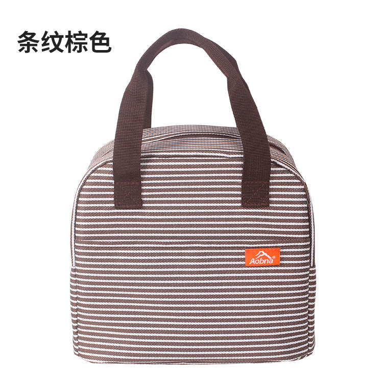 Customized lunch box waterproof portable thermal insulation bag aluminum foil large-capacity lunch box office workers storage with rice bento bag custom