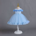 Export small children's tulle kids dress petals princess dress baby girl one year old dressbaby dress