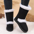 Exportthick sole snow boots fur all-in-onewinter style fleece-linedthickenedpetitesheattechnortheast cotton shoes knee high boots