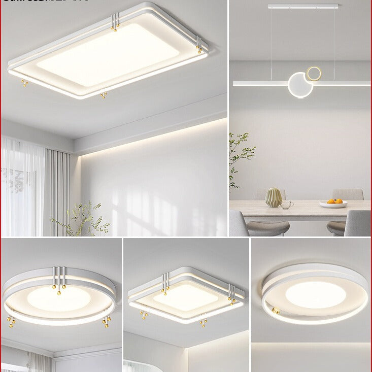 Living room main light modern simple atmosphere Zhongshan lighting combination whole house package super bright rectangular living room ceiling light