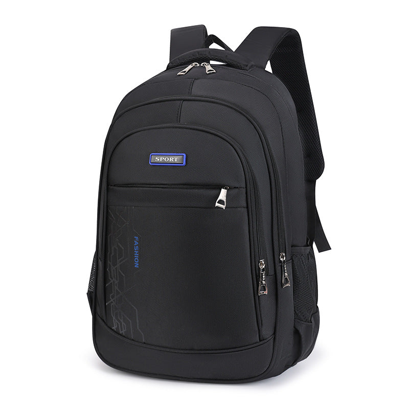 New business backpack simple outdoor leisure versatile men's large-capacity middle school student schoolbag computer travel bag