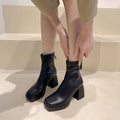 Women's ankle boots 2025 new spring/autumn collection: round toe, platform, waterproof, chunky heel, martin boots, and stiletto boots