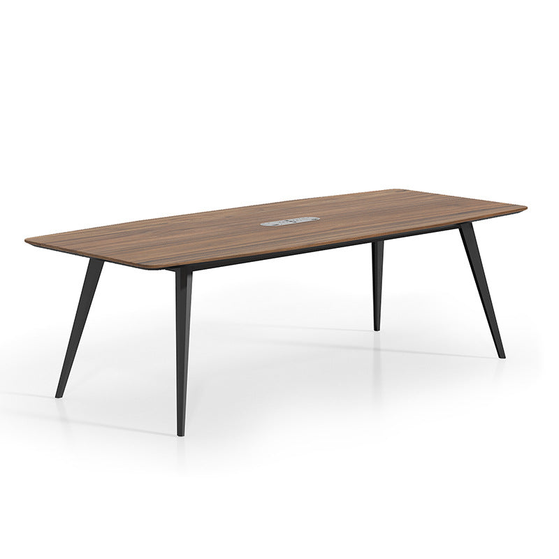 Conference table set: modern minimalist design for small meeting rooms, training, negotiations, live streaming, and office workstations