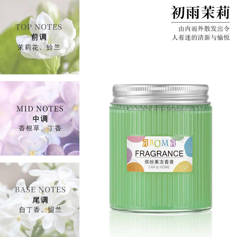 Car aromatherapy creative solid car balm ornament solid car perfume aromatherapy classy aluminum cover glass bottle