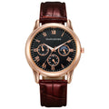 Wholesale manufacturer of fashionable men's watches for export, cross-border e-commerce quartz watches, three-eye men's business watches, men's wristwatches
